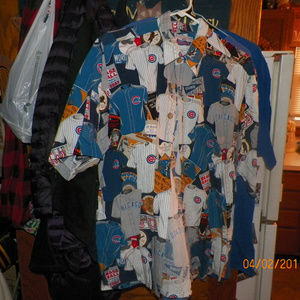 Reyn Spooner Chicago Cubs Hawaiian Button Shirt